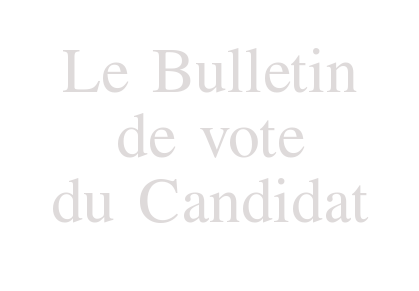 Bulletin du Candidat